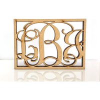 Get It Fast 3 Buchstaben Holzmonogramm Unbemalt, 2 "- 42" Große Verkauf - Dekoration, Personalisiertes Benutzerdefiniertes Wandbehangsgeschenk von CrazyCutouts