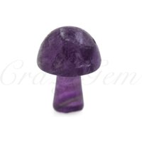 Natürlicher Amethyst Edelstein Pilz Charm, Mini Heilkristall Wohndekoration 16x21mm von CrazyGem