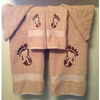 Bigfoot Sasquatch Badezimmer Handtuch Set von CrazyMomOf3Creations