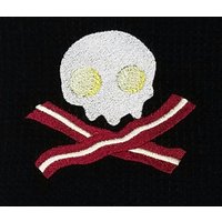 Totenkopf Speck Und Eier Küche Geschirrtuch von CrazyMomOf3Creations
