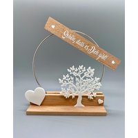 Geschenkidee Geschenkset Schön Das Es Dich Gibt Personalisierbar Handarbeit Klötzchen Baum Herz von CrazylunKreativ