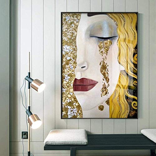 Gustav Klimt Wandkunstdruck, Motiv: Goldene Tränen, 50 x 70 cm von Crazystore