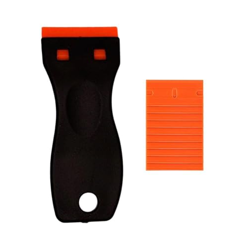 Crazyview Multifunctional Glue Removal Shovel, Sticker Remover Tool Set, Car Sticker Remover, Car Decal Remover Tape Remover Glass Sticker Remover, Cleaning Scraper Tool for Car(Black*1+10 Blade) von Crazyview