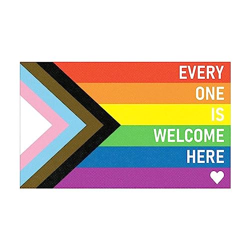 LGBT Pride Sticker, 1pc Everyone Is Welcome Here Sticker, LGBT Equality Equal Rainbow Stickers, Everyone is Welcome Here Car Stickers Rainbow Pride Gay Lesbian Equality Stickers for Car von Crazyview