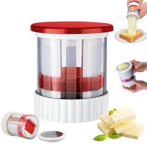 Smart Cutter Innovations Buttermühle, Buttermühle Streichbare Butterreibe dem Kühlschrank Gadgets, Edelstahl Obst Gemüse Butterschredder mit angemessener Struktur, leichte Smart Cutter Innovations Buttermühle, Buttermühle Streichbare Butterreibe dem Kühlschrank Gadgets, Edelstahl Obst Gemüse Butterschredder mit angemessener Struktur, leichte von Crazyview