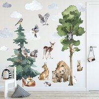 Sie Wurden Für Kinder An Die Wand Geklebt/Aufkleber Tiere Bäume Wald 30 Elemente Sie Wurden Für Kinder An Die Wand Geklebt/Aufkleber Tiere Bäume Wald 30 Elemente von Cre8wall