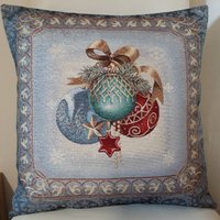 Jacquard-Gobelin-Kissenbezug Mit Weihnachtsdekor, 45 X cm. Trendige Innendekoration - Dekokissen Weihnachtsgeschenk Jacquard-Gobelin-Kissenbezug Mit Weihnachtsdekor, 45 X cm. Trendige Innendekoration - Dekokissen Weihnachtsgeschenk von CreAlineFrance