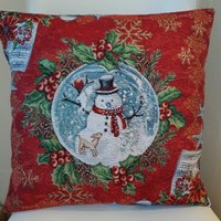 Jacquard-Gobelin-Kissenbezug Mit Weihnachtsdekor, 45 X cm. Trendige Innendekoration - Dekokissen Weihnachtsgeschenk Jacquard-Gobelin-Kissenbezug Mit Weihnachtsdekor, 45 X cm. Trendige Innendekoration - Dekokissen Weihnachtsgeschenk von CreAlineFrance
