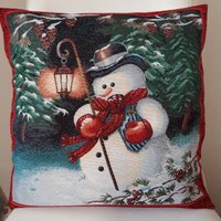 Jacquard-Gobelin-Kissenbezug Mit Weihnachtsdekor, 45 X cm. Trendige Innendekoration - Dekokissen Weihnachtsgeschenk Jacquard-Gobelin-Kissenbezug Mit Weihnachtsdekor, 45 X cm. Trendige Innendekoration - Dekokissen Weihnachtsgeschenk von CreAlineFrance