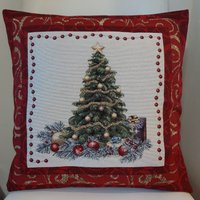 Kissenbezug Mit Jacquard-Gobelin-Motiv, Weihnachtsbaum, 45 X cm. Trendige Inneneinrichtung - Dekokissen Kissenbezug Mit Jacquard-Gobelin-Motiv, Weihnachtsbaum, 45 X cm. Trendige Inneneinrichtung - Dekokissen von CreAlineFrance