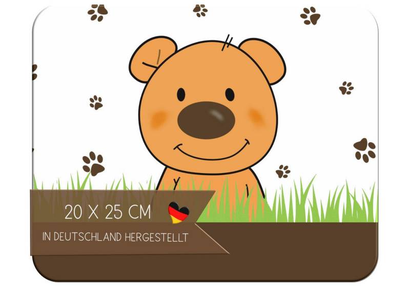 CreaDesign Frühstücksbrett Kinder Teddy Bär Brettchen, Kunststoff, 20x25 cm, Kunststoff, (1-St) von CreaDesign