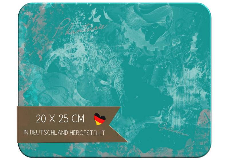 CreaDesign Frühstücksbrett Kinder Traum Petrol Brettchen, Kunststoff, 20x25 cm, Kunststoff, (1-St) von CreaDesign