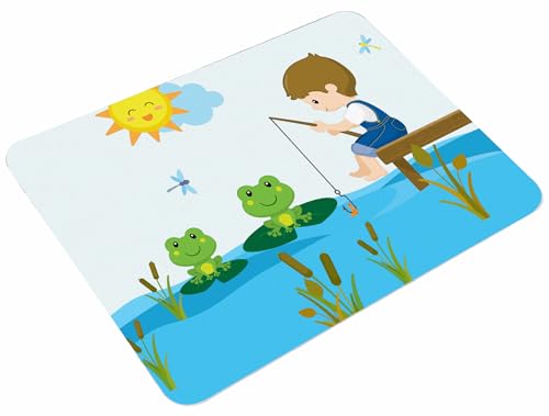CreaDesign Personalisiertes Kinder Frühstücksbrett mit Namen, 20x25 cm, rutschfestes Schneidebrett aus Kunststoff, Angeln Design, spülmaschinen & mikrowellengeeignet, Perfektes Schneidbrett für Kinder CreaDesign Personalisiertes Kinder Frühstücksbrett mit Namen, 20x25 cm, rutschfestes Schneidebrett aus Kunststoff, Angeln Design, spülmaschinen & mikrowellengeeignet, Perfektes Schneidbrett für Kinder von CreaDesign