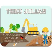 Frühstücksbrett Schneidebrett Brettchen Kunststoff Kinder Mit Namen Bagger Frühstücksbrett Schneidebrett Brettchen Kunststoff Kinder Mit Namen Bagger von CreaDesign