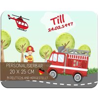 Frühstücksbrett Schneidebrett Brettchen Kunststoff Kinder Mit Namen Feuerwehr Frühstücksbrett Schneidebrett Brettchen Kunststoff Kinder Mit Namen Feuerwehr von CreaDesign