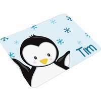 Frühstücksbrett Schneidebrett Kunststoff Kinder Mit Namen Pinguin Hellblau Frühstücksbrett Schneidebrett Kunststoff Kinder Mit Namen Pinguin Hellblau von CreaDesign
