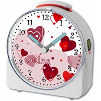 Kinder Funkwecker Weiß Motiv Herz Rot Kinder Funkwecker Weiß Motiv Herz Rot von CreaDesign