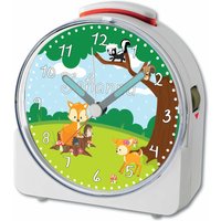Kinder Funkwecker Weiß Motiv Waldtiere von CreaDesign