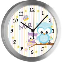 Kinderzimmer Funkuhr Eule Frühling Kinderzimmer Funkuhr Eule Frühling von CreaDesign