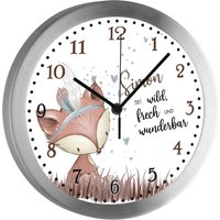 Kinderzimmer Funkuhr Fuchs von CreaDesign