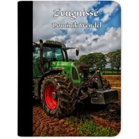 Zeugnis -/Dokumentemappe Motiv Traktor von CreaDesign