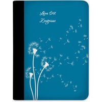 Zeugnismappe Personalisiert Mit Namen Pusteblume Blau von CreaDesign