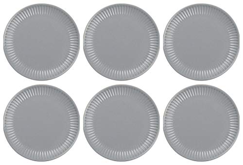 CreaFlor Home 6er Set Frühstücksteller, Brotteller MYNTE French Grey grau D. 19,5cm Ib Laursen von CREAFLOR HOME