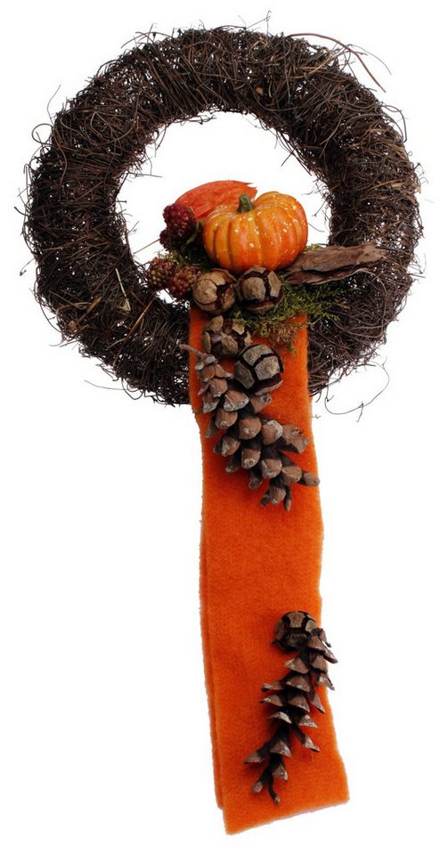 CreaFlor Home Dekokranz, Orange D:26.5cm von CreaFlor Home