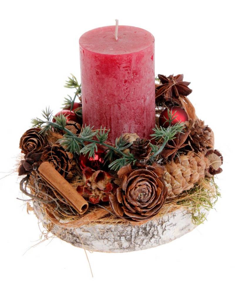 CreaFlor Home Dekokranz Adventsdeko, Handarbeit, Natur, Motiv: Adventskranz CreaFlor Home Dekokranz Adventsdeko, Handarbeit, Natur, Motiv: Adventskranz von CreaFlor Home