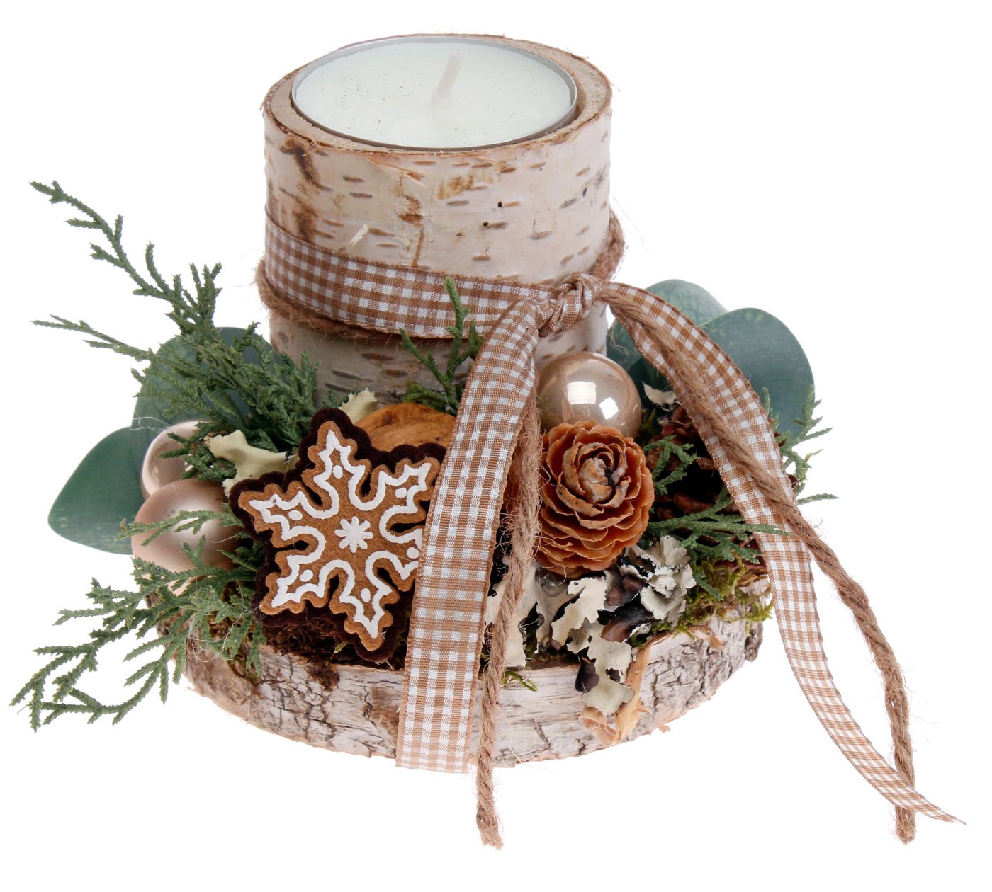 CreaFlor Home Dekokranz Adventsdeko, Handarbeit, Natur, Motiv: Adventskranz CreaFlor Home Dekokranz Adventsdeko, Handarbeit, Natur, Motiv: Adventskranz von CreaFlor Home