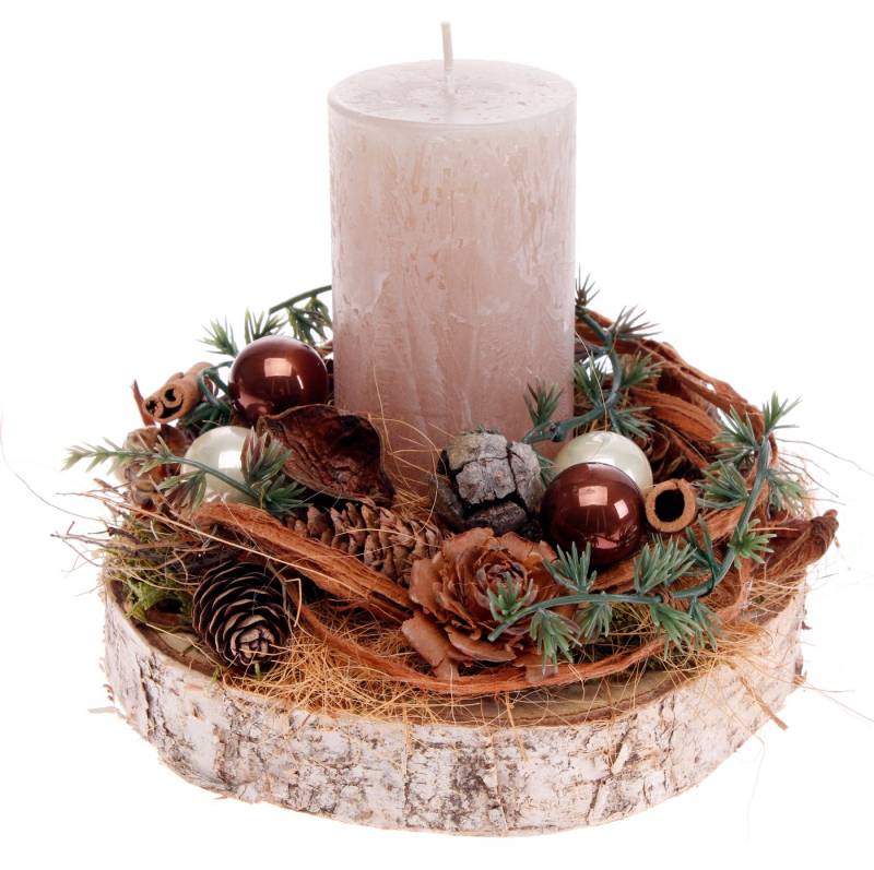 CreaFlor Home Dekokranz Adventsdeko, Handarbeit, Natur, Motiv: Adventskranz CreaFlor Home Dekokranz Adventsdeko, Handarbeit, Natur, Motiv: Adventskranz von CreaFlor Home