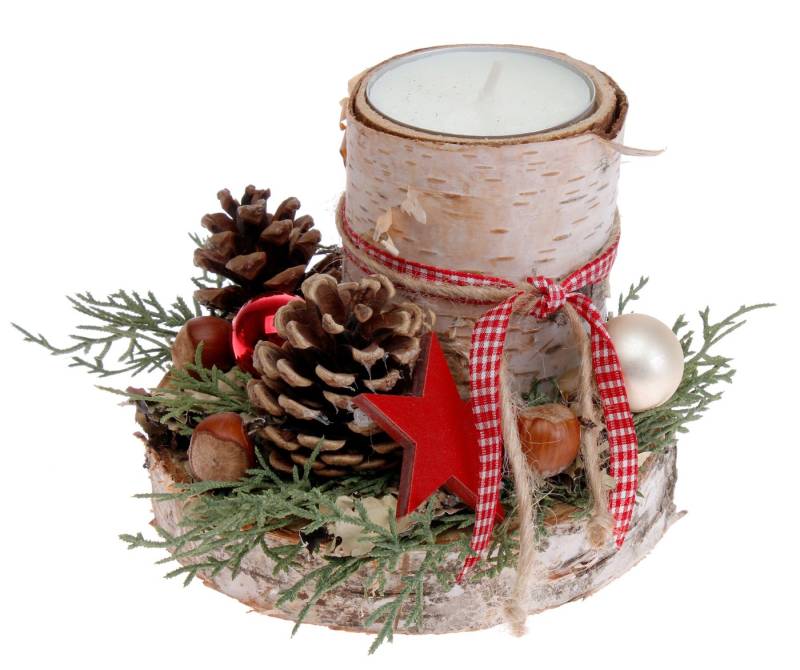 CreaFlor Home Dekokranz Adventsdeko, Handarbeit, Natur, Motiv: Adventskranz von CreaFlor Home