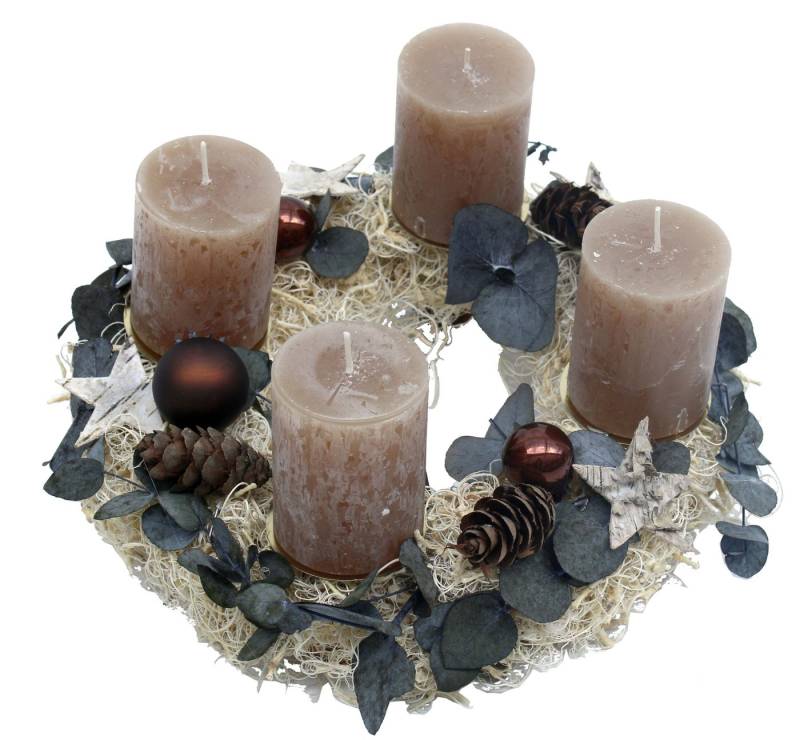 CreaFlor Home Dekokranz Adventsdeko, Handarbeit, Natur, Motiv: Weihnachtsdeko von CreaFlor Home