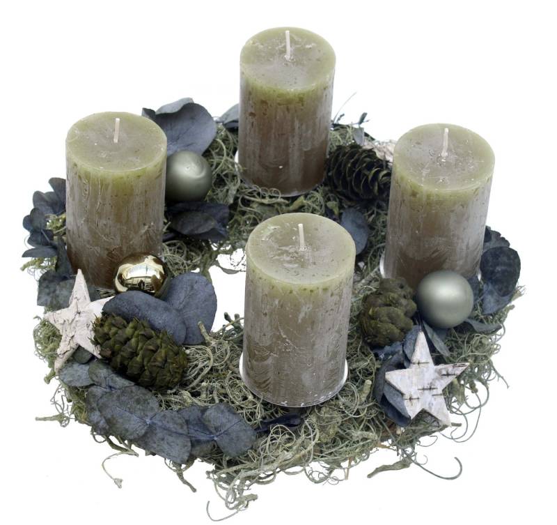 CreaFlor Home Dekokranz Adventsdeko, Handarbeit, Natur, Motiv: Weihnachtsdeko von CreaFlor Home