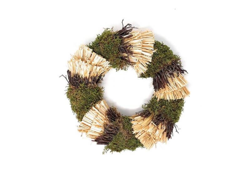 CreaFlor Home Dekokranz GRÜN NATUR, Durchmesser 30 cm von CreaFlor Home