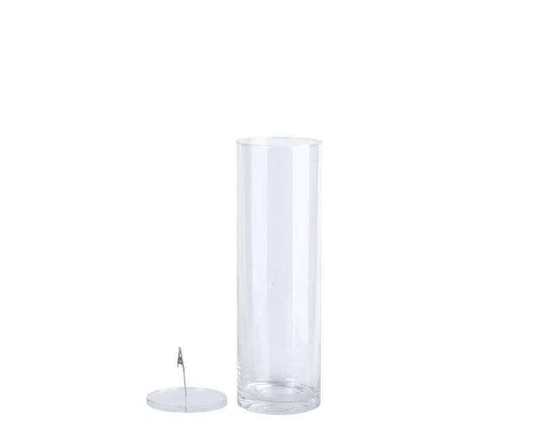 CreaFlor Home Dekovase Transparent, Durchmesser 12 cm von CreaFlor Home