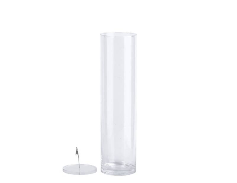 CreaFlor Home Dekovase Transparent, Durchmesser 12.5 cm von CreaFlor Home