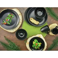 Black Matt Neu Kombiservice 16 teilig von CreaTable