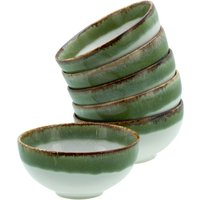 Cascade Dipschalen, 6-teiliges Geschirrset, Dip-Schalen Set aus Steinzeug von CreaTable