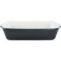 CreaTable Auflaufform Classic BLACK & WHITE schwarz Steinzeug B/H/L: ca. 20x5,5x34 cm von CreaTable