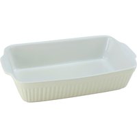 CreaTable Auflaufform Classic PASTELL Kitchen creme Steinzeug B/H/L: ca. 20x5,5x34 cm von CreaTable