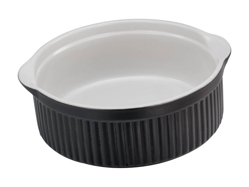 CreaTable Auflaufform Classic in Farbe Schwarz-Weiß glänzend von CreaTable