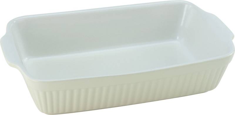 CreaTable Auflaufform Pastell Kitchen, Steinzeug, (1-St), klassisches Streifenrelief, umlaufender Kantenschutz, Pastellfarben von CreaTable