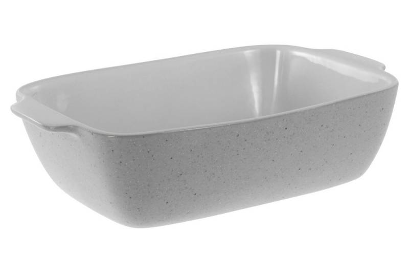 CreaTable Auflaufform Servier- und Auflaufform BIG, Grau, B 26 cm, Steinzeug, mikrowellengeeignet von CreaTable