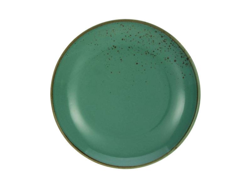CreaTable Dessertteller 21cm NATURE COLLECTION ca. H3 cm, D21 cm in Salbei von CreaTable