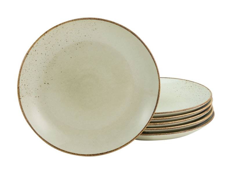 CreaTable Dessertteller Nature Collection in Farbe Earth glänzend von CreaTable