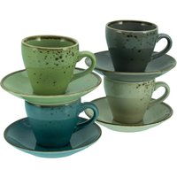 CreaTable Espresso-Set NATURE COLLECTION multicolor Steinzeug CreaTable Espresso-Set NATURE COLLECTION multicolor Steinzeug von CreaTable