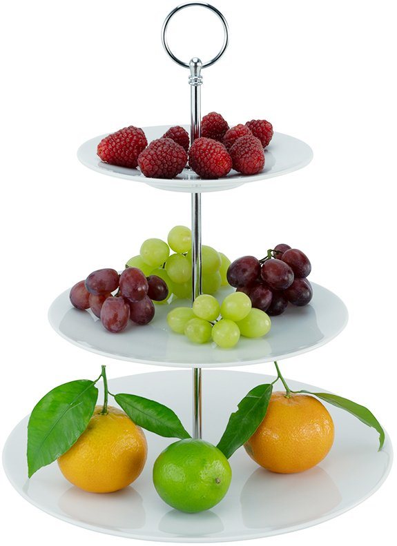 CreaTable Etagere, Porzellan, zum Servieren und Präsentieren, weiß CreaTable Etagere, Porzellan, zum Servieren und Präsentieren, weiß von CreaTable