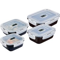 CreaTable Frischhaltedosenset Black Box schwarz von CreaTable