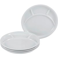 CreaTable Grill-/Fondueteller-Set UNIVERSAL weiß Porzellan CreaTable Grill-/Fondueteller-Set UNIVERSAL weiß Porzellan von CreaTable